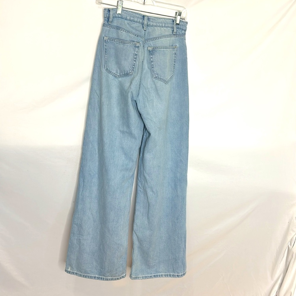 Reformation Carey Lived in Light Wash Wide Leg Jeans - Picture 8 of 8